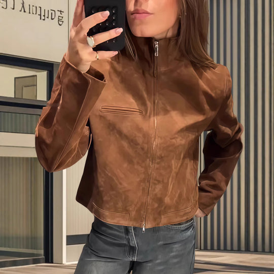 Damen Lässige Kurzjacke im modischen Stil EB