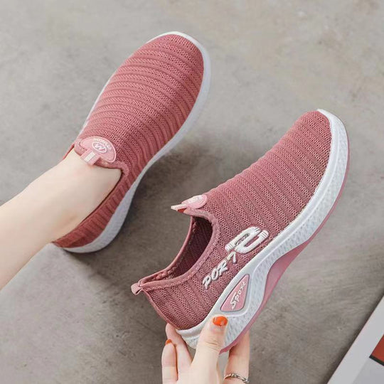 Damen Slip-On Sportsneaker mit atmungsaktiver Mesh-Oberfläche EB