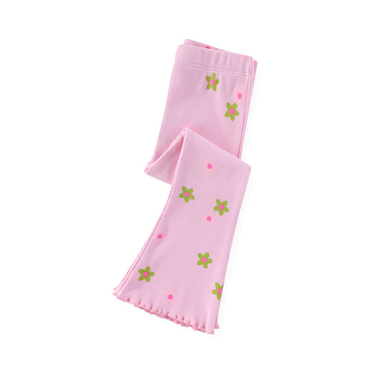 Mädchen Leggings mit floralem Muster EB
