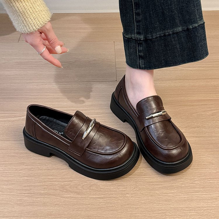 Damen modische Chunky Slipper mit eleganter Schnallenverzierung EB