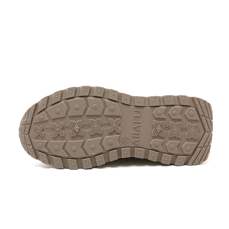 Damen Sportliche Chunky Sneakers mit rutschfester Gummisohle und atmungsaktivem Obermaterial EB