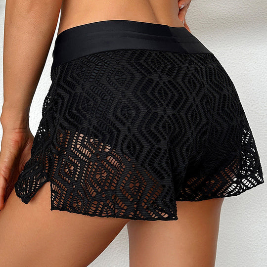 Damen Sommerliche Häkelshorts EB