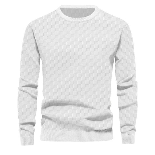 Herren Strickpullover mit strukturiertem Design und bequemem Schnitt EB
