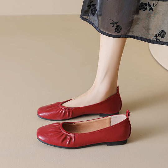 Damen Ballerinas mit dezentem Faltenwurf EB