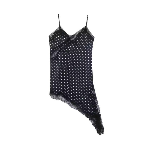Damen asymmetrisches Spaghetti-Top EB
