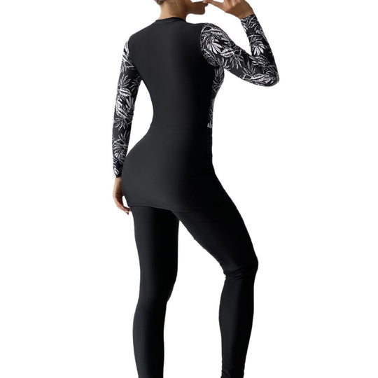 Damen Sportlicher Rashguard mit figurschmeichelndem Design EB