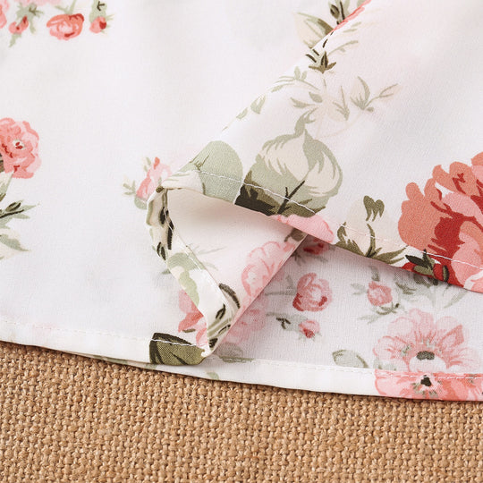 Damen Bluse mit Rüschendetails und floralem Muster EB