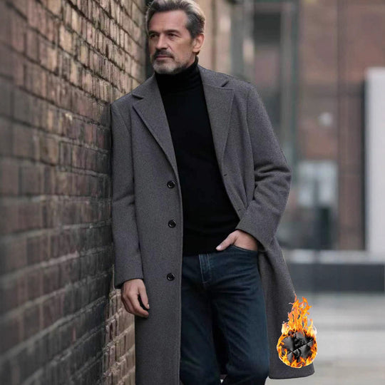 Herren eleganter Wollmantel EB