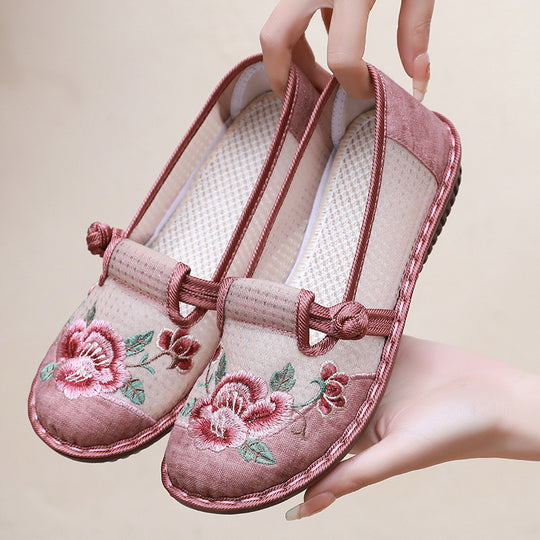 Damen Traditionelle bestickte Hausschuhe EB