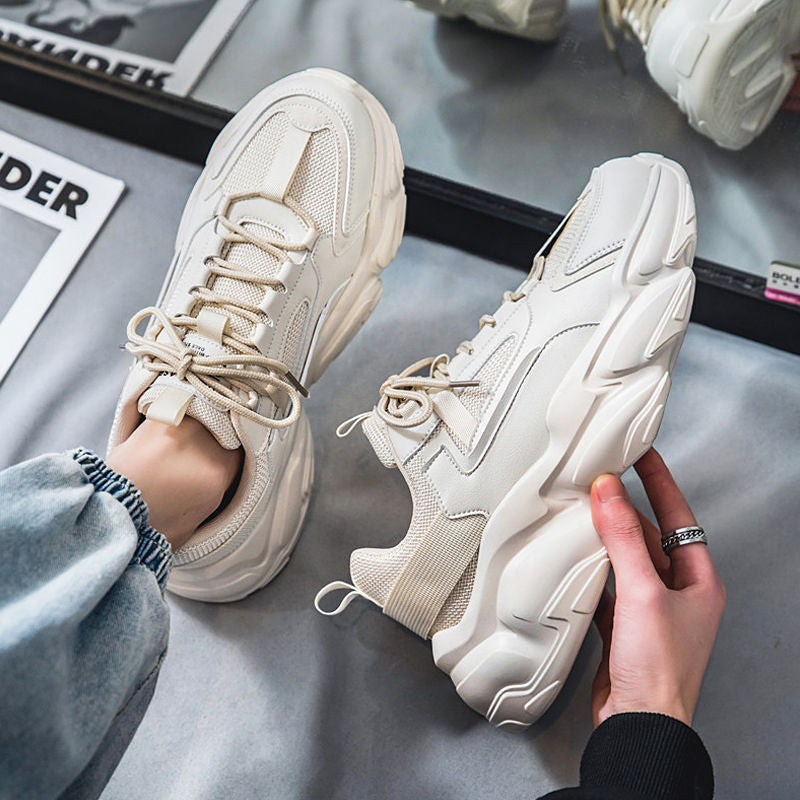 Damen Sportliche Chunky Sneakers mit atmungsaktiver Mesh-Oberfläche EB