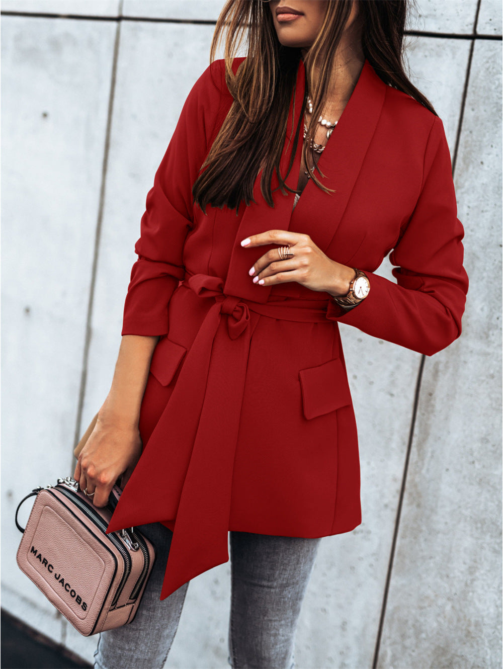 Damen Trenchcoat mit tailliertem Schnitt und praktischen Taschen EB