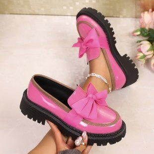 Damen modische Schnürschuhe mit großer Schleife EB