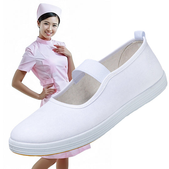 Damen Bequeme Stoffschuhe mit elastischem Riemen EB