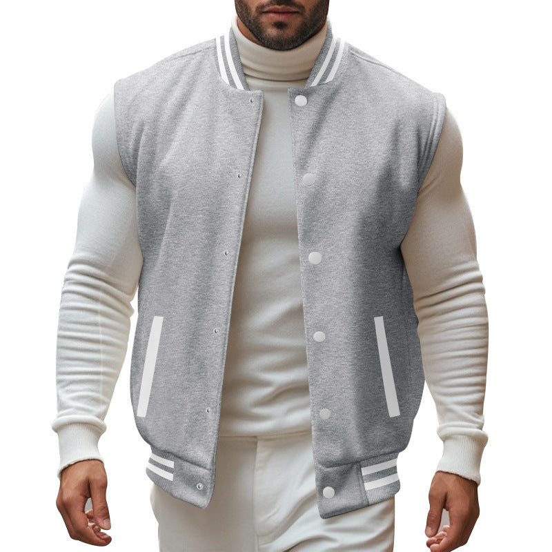 Herren trendige Collegejacke mit sportlichem Schnitt EB