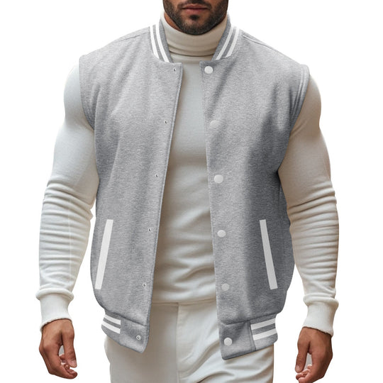 Herren trendige Collegejacke mit sportlichem Schnitt EB