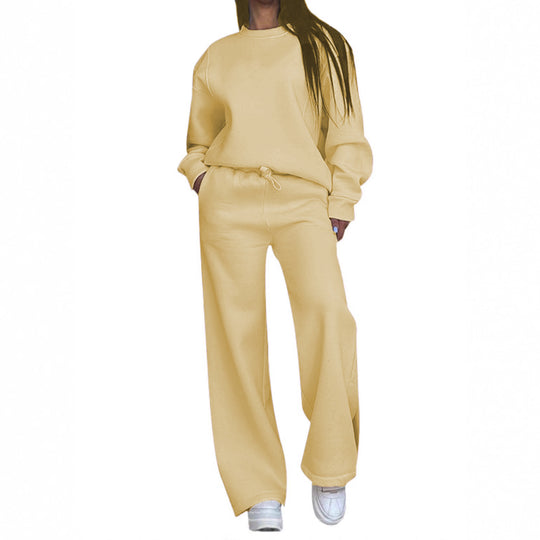 Damen nan lässiges Oversize Sweatshirt und weite Jogginghose Set EB