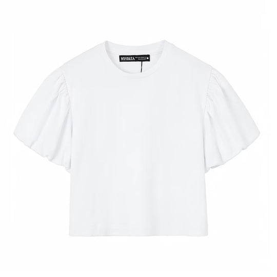 Damen T-Shirt mit voluminösen Ärmeln und modernem Schnitt EB