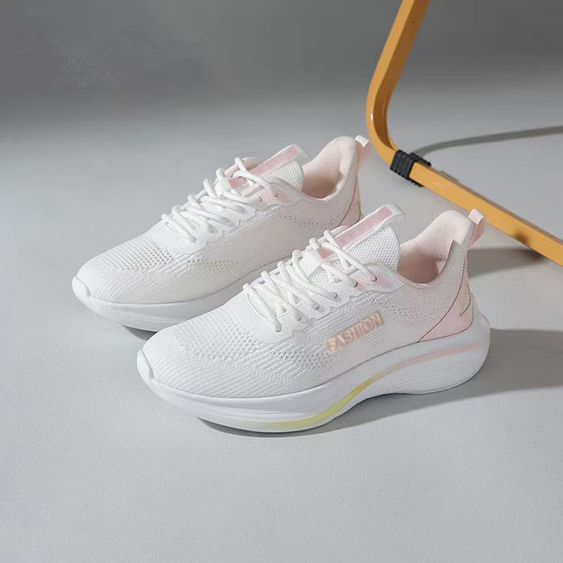 Damen Sportliche Lauf- und Freizeitsneaker mit elastischen Schnürungen EB