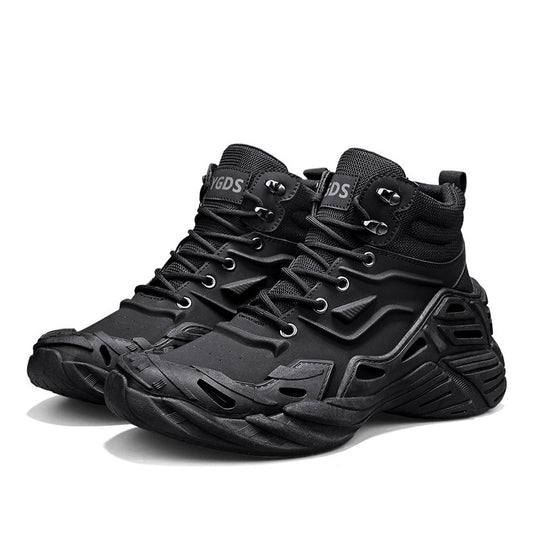 Damen Sportliche hohe Sneakers mit dämpfender Sohle und atmungsaktivem Obermaterial EB