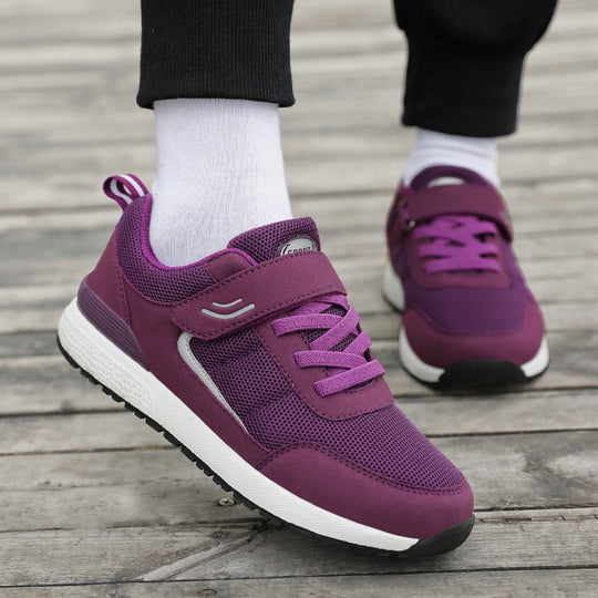 Damen Sportliche Sneaker mit verstellbarem Klettverschluss und atmungsaktiver Netzoberfläche EB