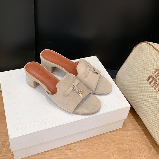 Damen Elegante Mules mit trendigem Schleifenakzent EB