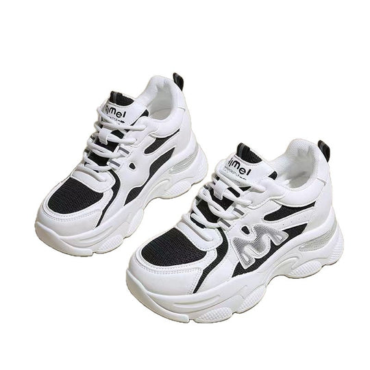 Damen modische Sneakers mit elastischem Obermaterial und dämpfender Sohle EB