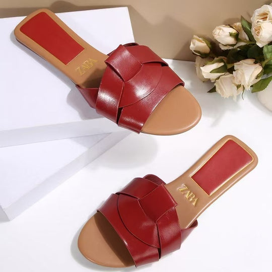 Damen Modische Riemchen-Sandalen mit elegantem Schleifen-Design und komfortabler Fußbettung EB