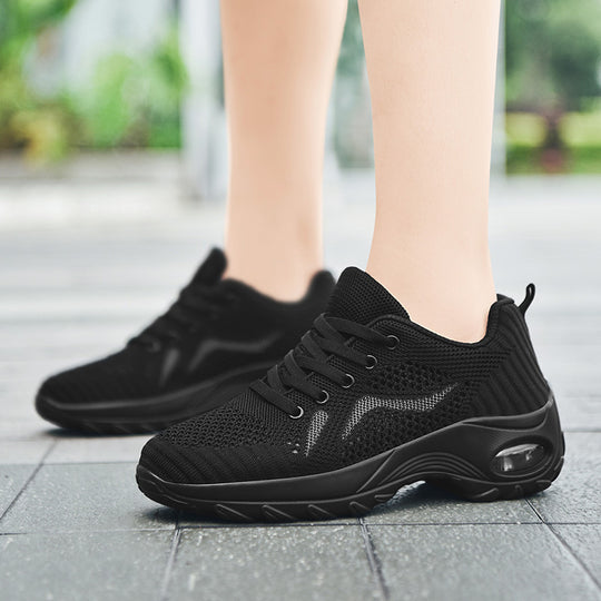 Damen Sportliche Sneaker mit atmungsaktivem Mesh und dämpfender Sohle EB