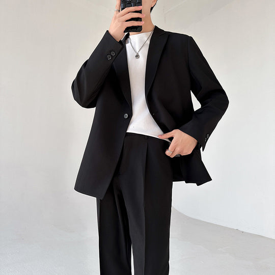 Herren eleganter Anzugblazer mit modernem Schnitt und feinem Innenfutter EB