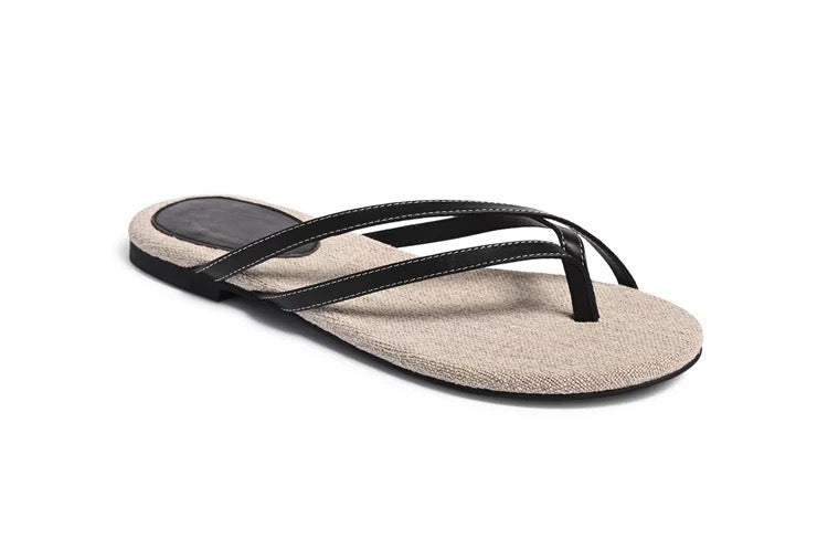 Damen Zehentrenner-Sandalen mit stylishen Riemchen und komfortabler Fußbettgestaltung EB