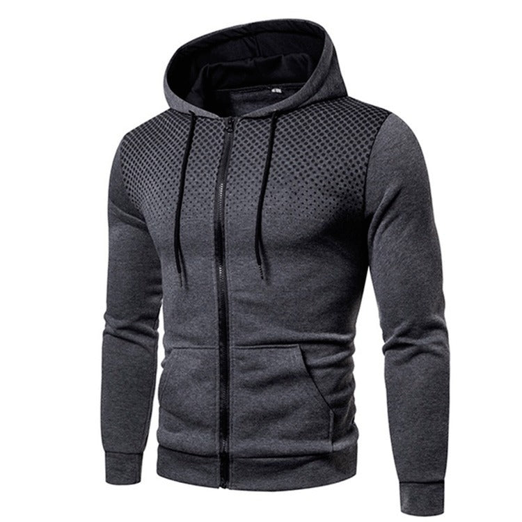 Herren sportliche Kapuzenjacke mit atmungsaktiven Einsätzen EB