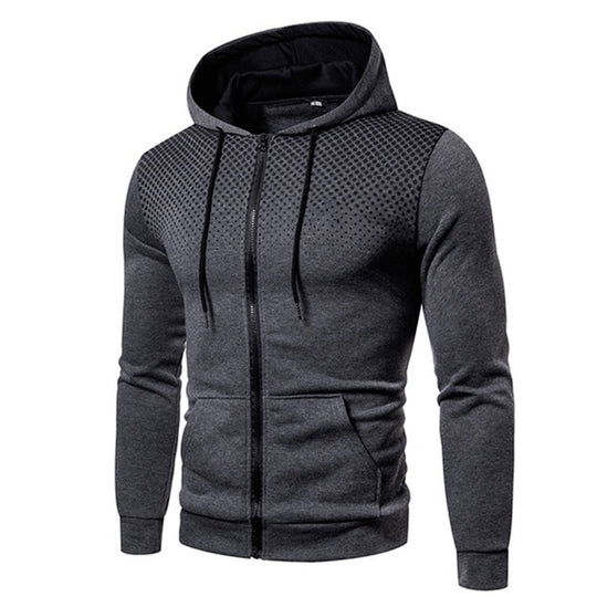 Herren sportliche Kapuzenjacke mit atmungsaktiven Einsätzen EB