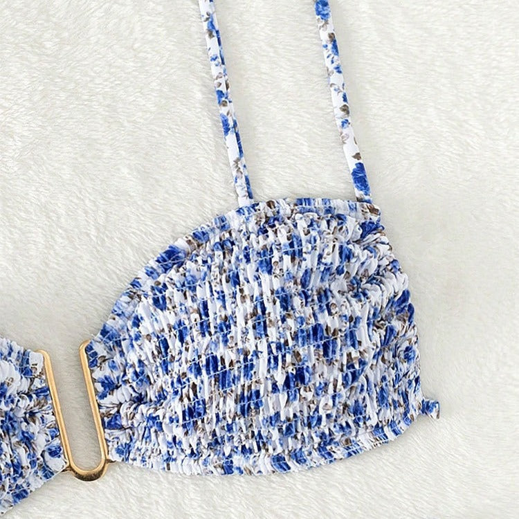 Damen Push-Up Bikini mit raffiniertem Rüschendesign EB