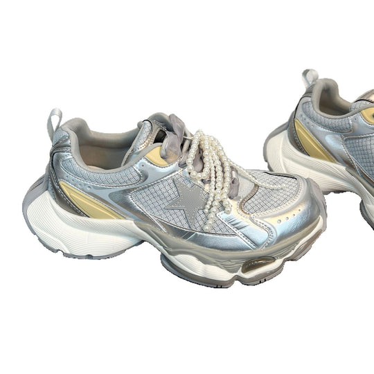 Damen Sportliche Sneakers mit atmungsaktivem Mesh und innovativem Dämpfungssystem EB