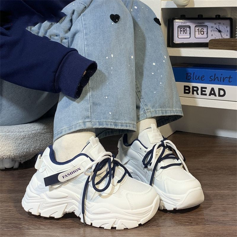 Damen Sportliche Chunky Sneakers mit atmungsaktiver Mesh-Oberfläche und bequemer Dämpfung EB