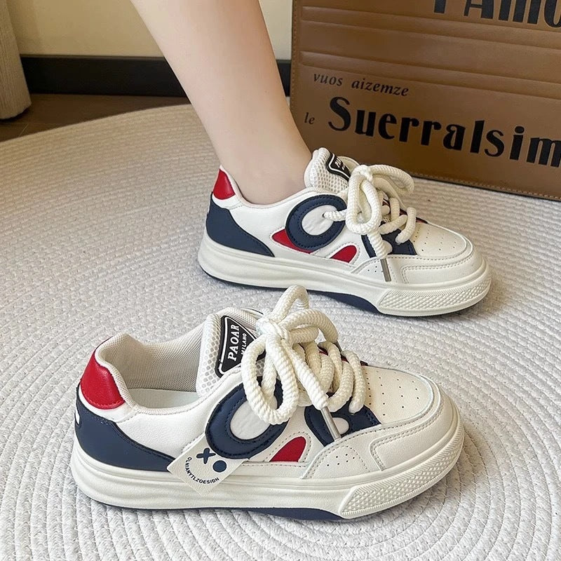Damen modische Sneakers mit atmungsaktiver Obermaterialstruktur und komfortabler Sohle EB