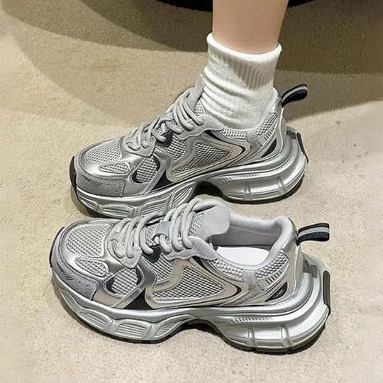 Damen Sportliche Sneakers mit ergonomischer Laufsohle und atmungsaktivem Obermaterial EB