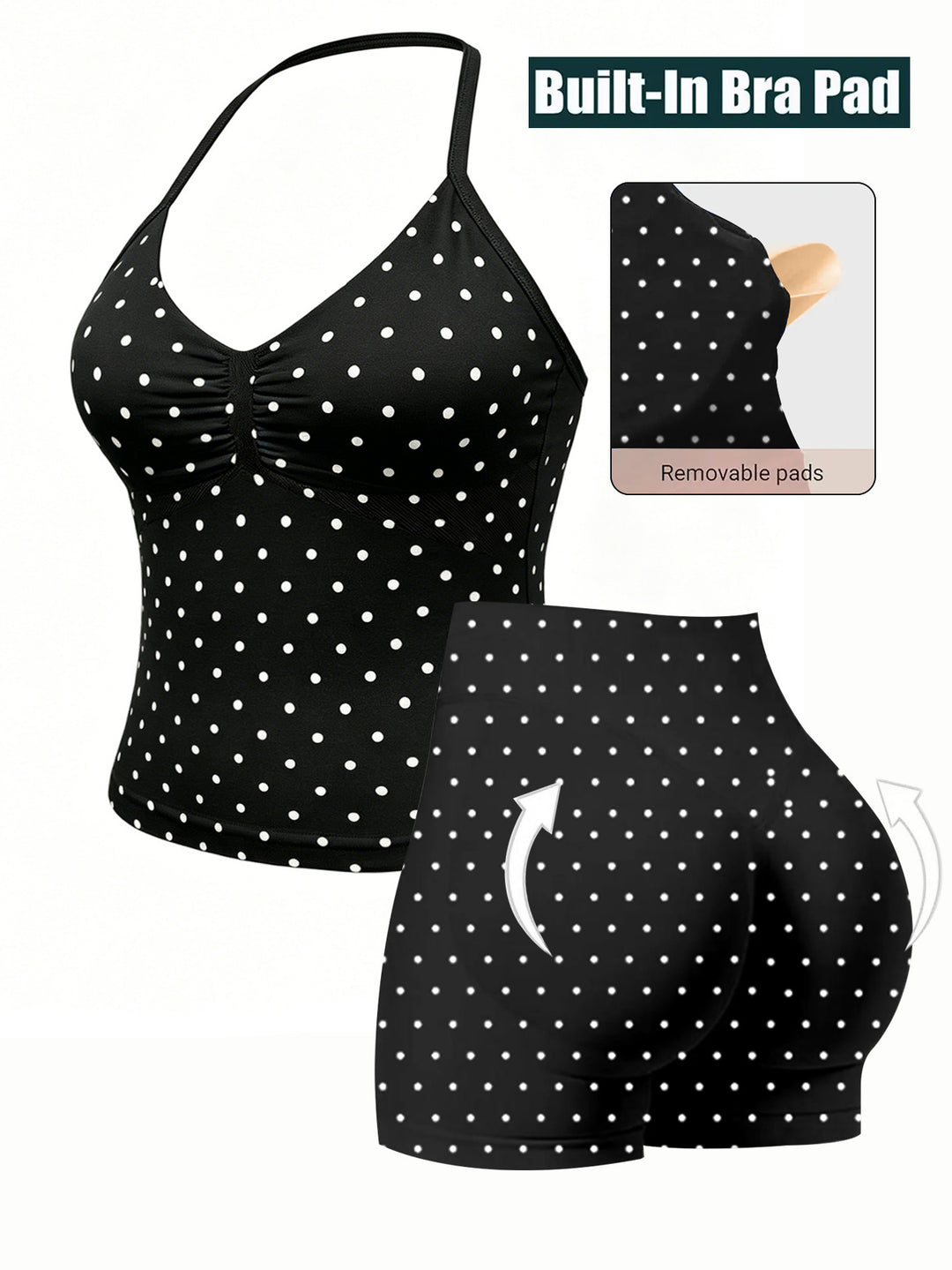 Damen Sportlicher Einteiler mit gerafftem Ausschnitt EB