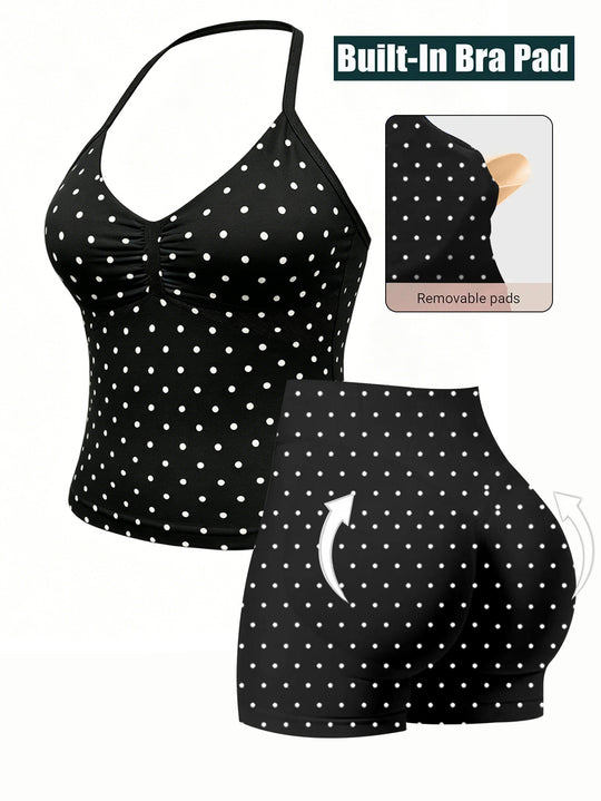 Damen Sportlicher Einteiler mit gerafftem Ausschnitt EB