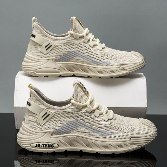 Damen Sportliche Laufschuh mit atmungsaktiver Mesh-Oberfläche und dämpfender Sohle EB