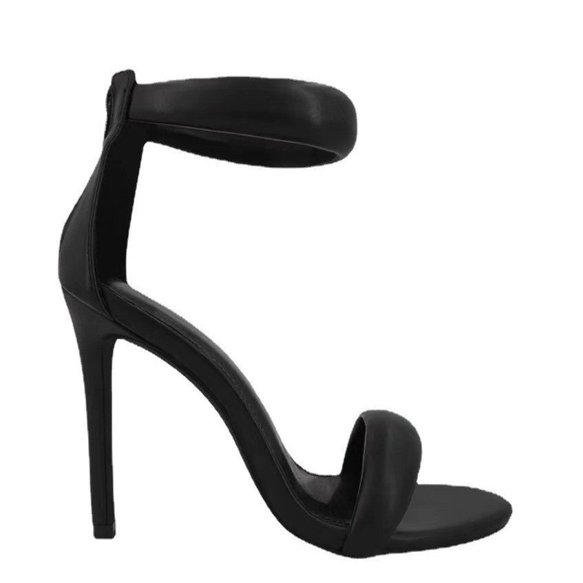 Damen High-Heels mit elegantem Riemendesign und geschwungenem Absatz EB