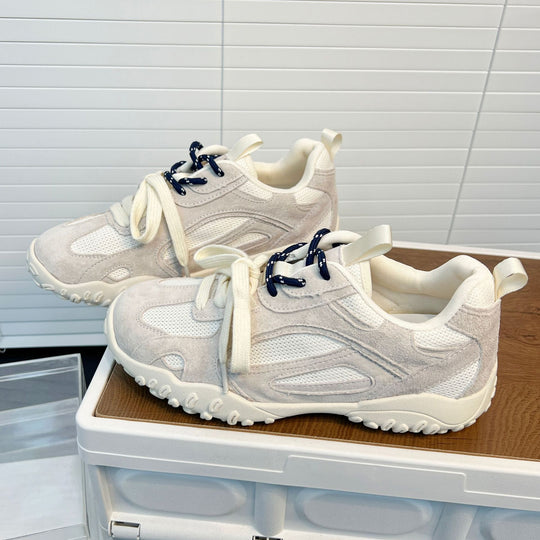 Damen Sportliche Sneakers mit atmungsaktivem Mesh und rutschfester Sohle EB