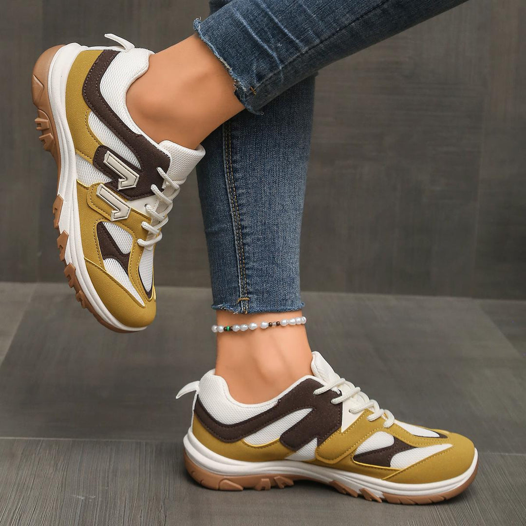 Damen Sportliche Freizeitschuhe mit atmungsaktivem Mesh-Obermaterial und dämpfender Sohle EB