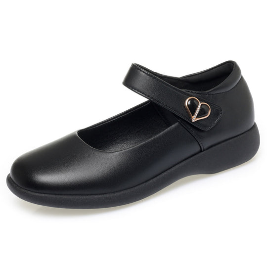 Damen Komfortable Mary Jane Ballerinas mit atmungsaktiven Perforationen und verstellbarem Riemen EB
