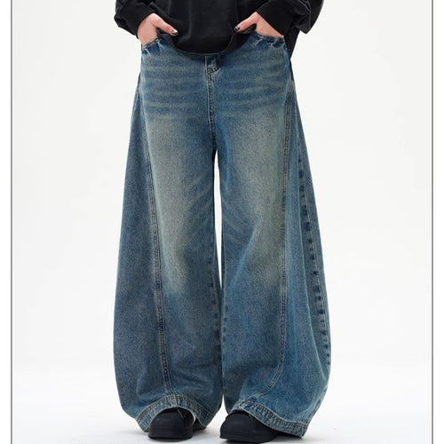 Damen Weit geschnittene Jeanshose EB