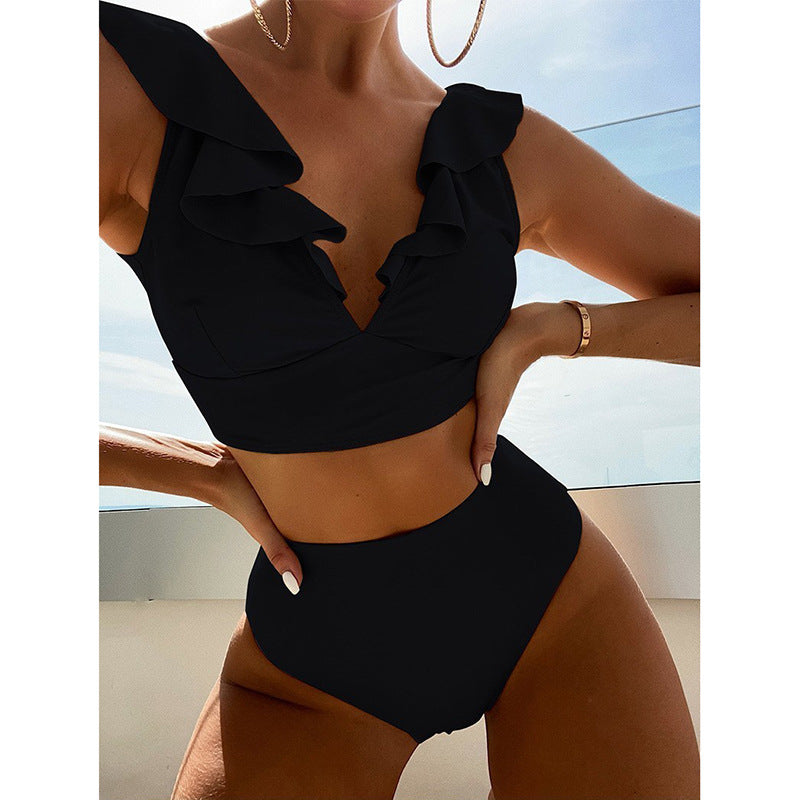 Damen Bikiniset mit verspielten Rüschendetails EB