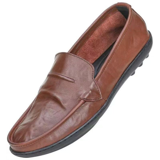 Damen Elegante Mokassins aus weichem Leder mit rutschfester Sohle EB