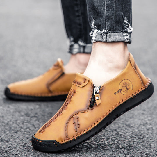 Herren lässige Leder Slipper EB