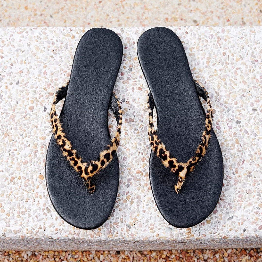 Damen Minimalistische Zehentrenner Sandalen EB