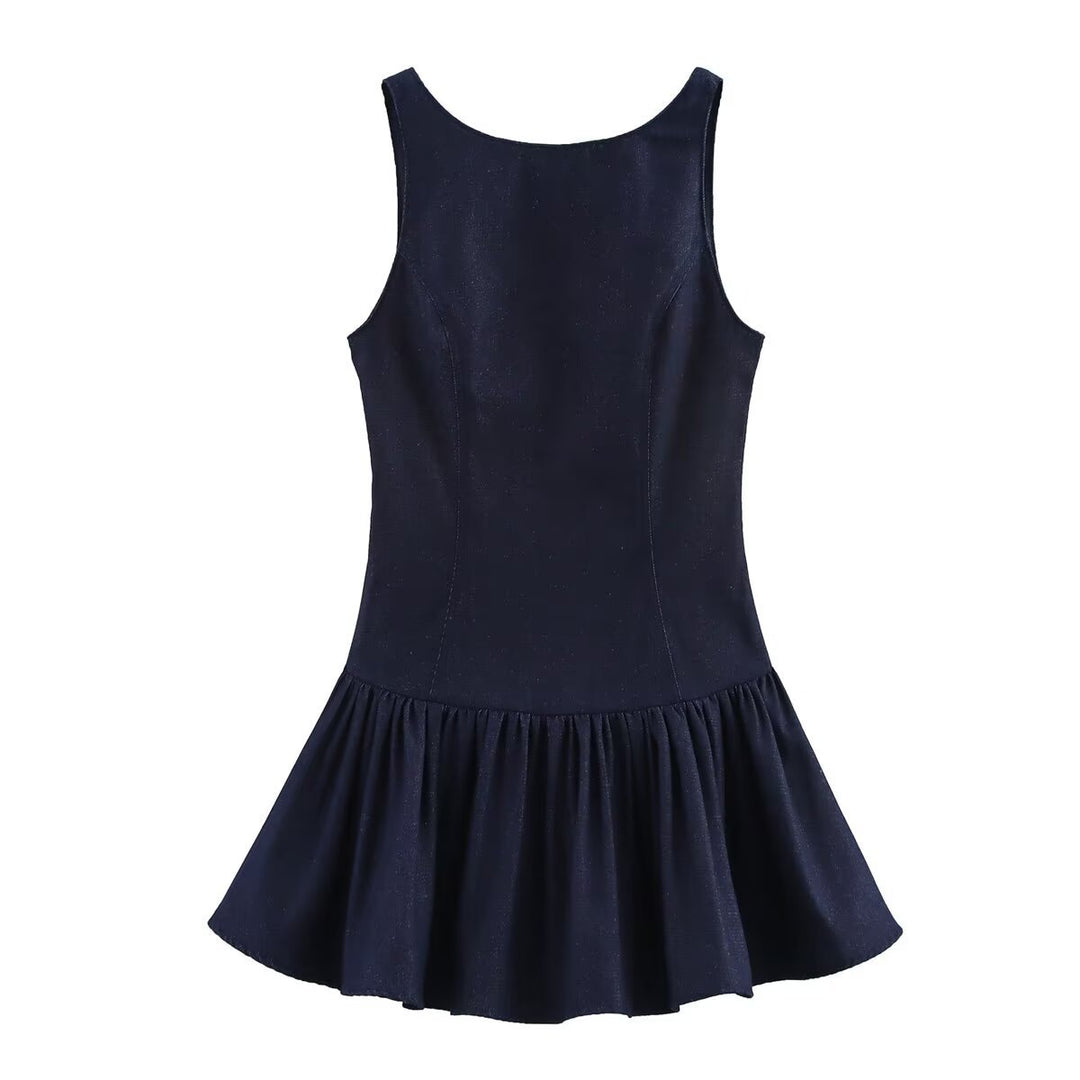 Damen figurbetontes Kleid mit einem schwingenden Rock EB